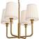 Alora Lighting Plisse Aged Gold Pendant Lamp 57.2cm