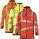 Mascot 19030-449-14010 Accelerate Safe Atmungsaktiv Parka, Wind- und wasserdicht, Zweifarbig, Hi-Vis Orange/Schwarzblau, Größe