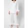 Feather-Trimmed Crepe de Chine Pyjama Set - White