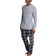 Hanes Men’s X Temp Sleep Set - Medium Grey Heather/Grey Plaid