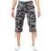 XRay Mens Belted Long Cargo Shorts - Black Camo