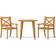 vidaXL 3 Piece Garden Patio Dining Set