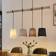 Lindby Hinai Black/Grey/White Pendant Lamp 116cm