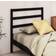 vidaXL black, 106 Solid Wood Pine Bed Headboard