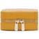 Wolf Maria Square Quilted Zip Jewelry Case MUSTARD
