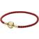 Pandora Moments Woven Bracelet - Gold/Red