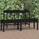 vidaXL black pine, 159.5 Garden Bench