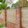 Forest Garden Pressure Treated Contemporary Double Slatted Fence