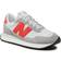 New Balance Men's 237 in Grey/Gris/True Red/rouge Suede/Mesh