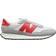 New Balance Men's 237 in Grey/Gris/True Red/rouge Suede/Mesh