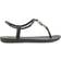 Ipanema Womenss Charm Loop Sandals in Black Rubber