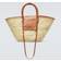 Jacquemus Beige & Brown Le Raphia 'Le Panier Soli' Tote 811 Light Brown/W St UNI