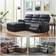 Left Hand Chaise and Recliner Sofa 206cm 3 Seater