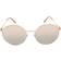 Jimmy Choo women's sunglasses multilayer gold lens metal frame kat/g/sk