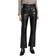 Agolde Black Relaxed Boot Leather Pants Detox WAIST