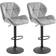 Homcom Swivel Counter Light Grey Bar Stool 114.5cm