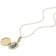 Fossil Locket Chain Necklace - Gold/Glass