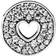 Pandora Pavé & Heart Anniversary Charm - Silver/Transparent