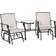 OutSunny 84A-084BG Bistro Set, 1 Table incl. 2 Chairs