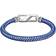 John Hardy Cord Carabiner Bracelet - Silver/Blue