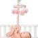 Lambs & Ivy Signature Botanical Pink Floral Musical Baby Crib Mobile