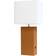 Lalia Home Lexington Tan/White Table Lamp 53.3cm