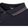 Fred Perry Twin Tipped Long Sleeve Polo Shirt- Navy/Gunmetal