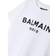 Balmain Kid's Logo Organic Cotton Jersey T-shirt - White