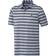 Adidas Men's Two Color Striped Polo Shirt - Collegiate Navy/White