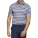 Adidas Men's Two Color Striped Polo Shirt - Collegiate Navy/White