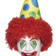 Smiffys Clown Hat with Wig