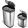 Ninestars Automatic Touchless Infrared Motion Sensor Trash Can Combo Set 62L