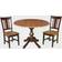 International Concepts Pedestal Extendable Dining Set 106.7cm 3pcs