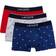 Lacoste Casual Signature Trunk 3-pack - Navy Blue/Grey Chine/Red