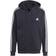 Adidas Essentials Fleece 3-stripes Full-zip Hoodie - Black