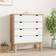 vidaXL Otta Brown/White Chest of Drawer 76.5x90cm