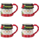 Certified International Holiday Magic Snowman Mug 53.2cl 4pcs