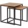 House and Homestyle Rustic Style Brown Nesting Table 46x46cm 2pcs