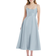 Alfred Sung Spaghetti Strap Full Skirt Satin Midi Dress - Mist