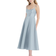 Alfred Sung Spaghetti Strap Full Skirt Satin Midi Dress - Mist