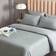 Breathable & Cooling Bed Linen Blue, White, Grey (259.1x228.6cm)