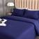 Breathable & Cooling Bed Linen Blue, White, Grey (259.1x228.6cm)