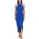 Julia Jordan Knot Neck Tulip Hem Midi Dress - Blue