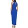 Julia Jordan Knot Neck Tulip Hem Midi Dress - Blue