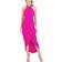 Julia Jordan Knot Neck Tulip Hem Midi Dress - Fuchsia