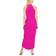 Julia Jordan Knot Neck Tulip Hem Midi Dress - Fuchsia