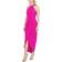 Julia Jordan Knot Neck Tulip Hem Midi Dress - Fuchsia