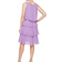 SL Fashions Tiered Chiffon Dress - Amethyst