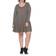 White Mark Jenara Dress Plus Size - Olive