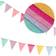 Garlands Bunting Banner Multicolor 60 Flags 68 Feet